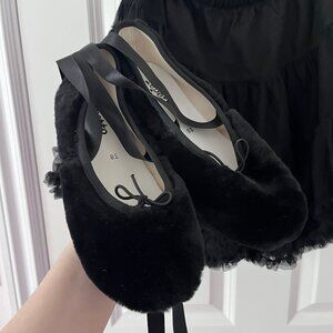 Faux Fur Repetto flats